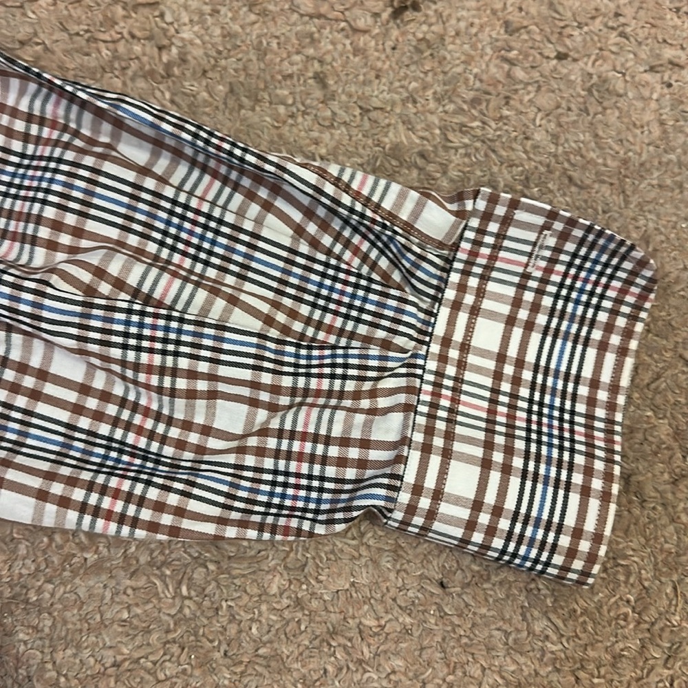 Peter Millar Mens Long Sleeve Button-Down Shirt Plaid Multicolor Size L - Picture 4 of 5